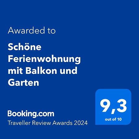 Schoene Ferienwohnung Mit Balkon Und Garten Nonnweiler 외부 사진
